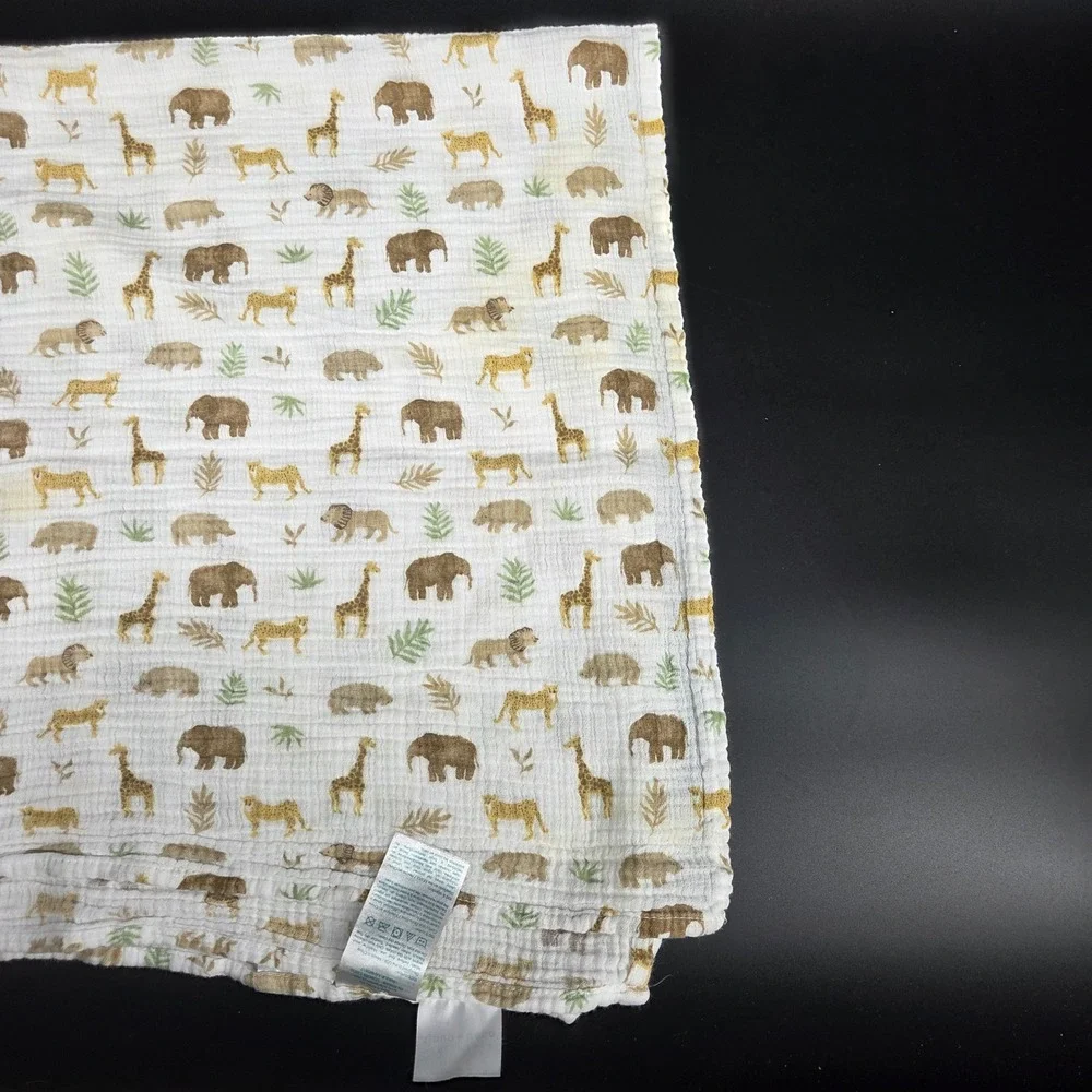 Aden Anais Tanzania Jungle Safari Animal Muslin Swaddle Blanket Baby Toddler